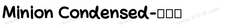 Minion Condensed字体转换